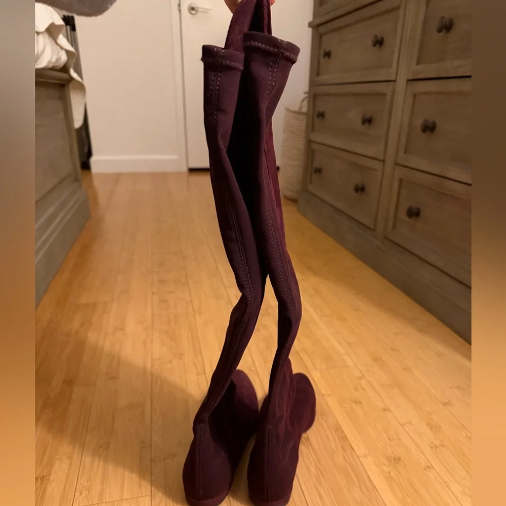 Stuart Weitzman Gams Suede Over the Knee Boots